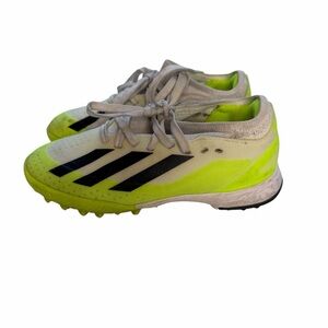 Adidas Soccer Kids' Crazyfast Neon Yellow and Black Shoes